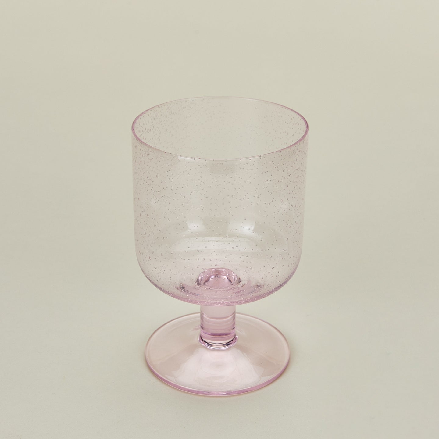 Simple Seeded Glassware Set of 4, Blush