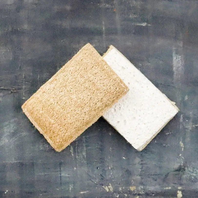 Wood Pulp & Loofah Sponges - 1 Sponge