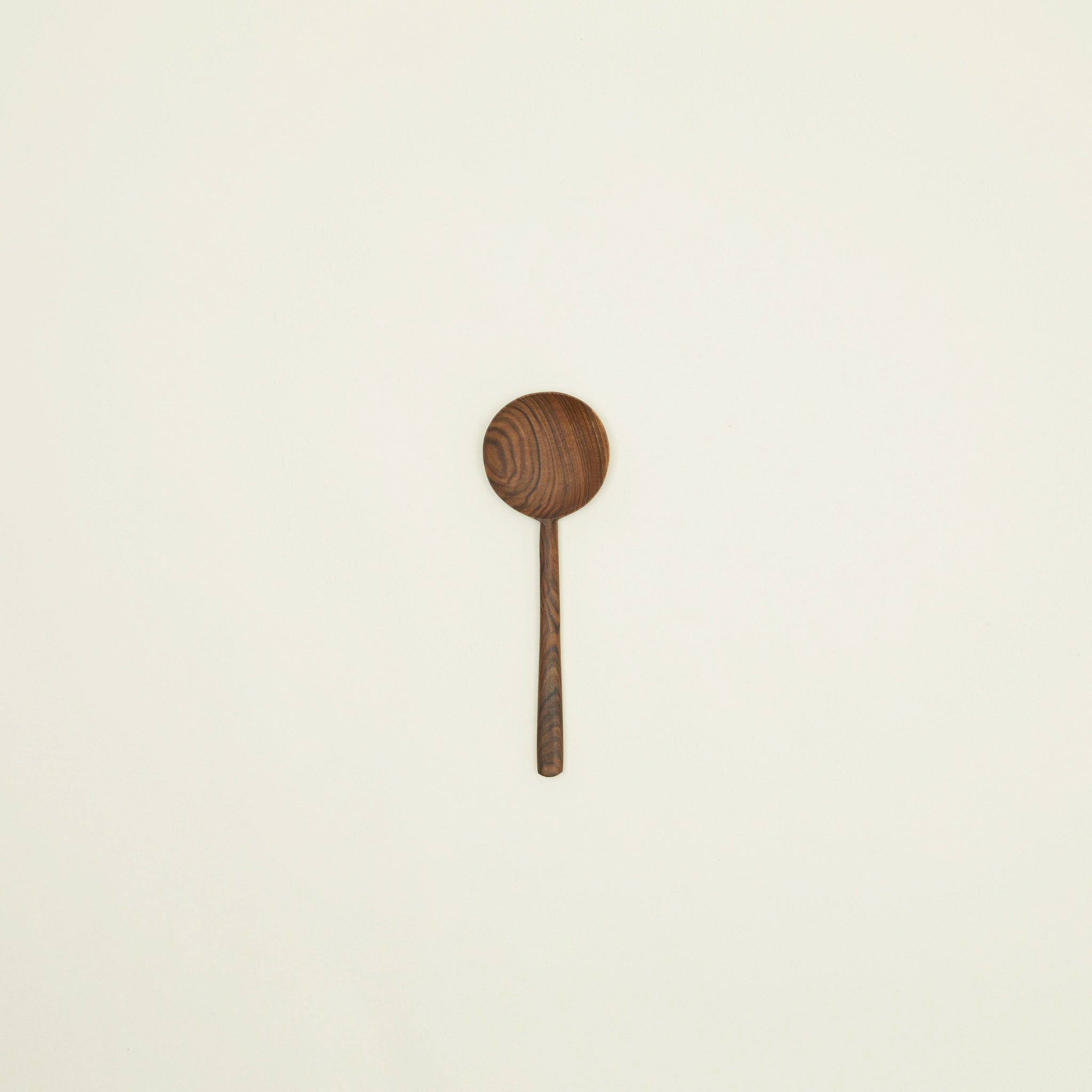 Hand Carved Walnut Spoon - Large Round