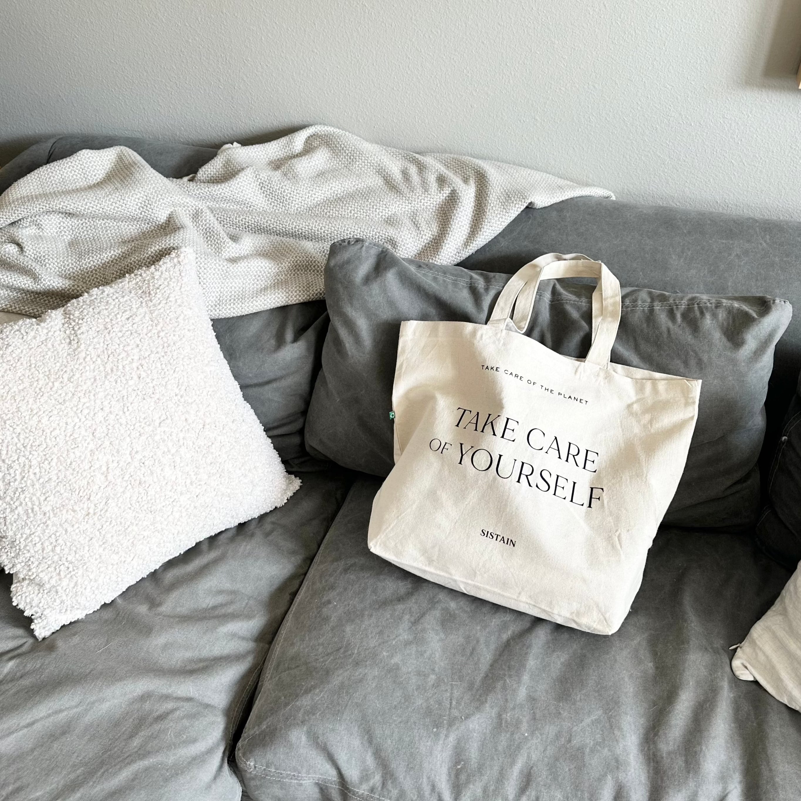 Take Care of Yourself / Take Care of the Planet Large Tote