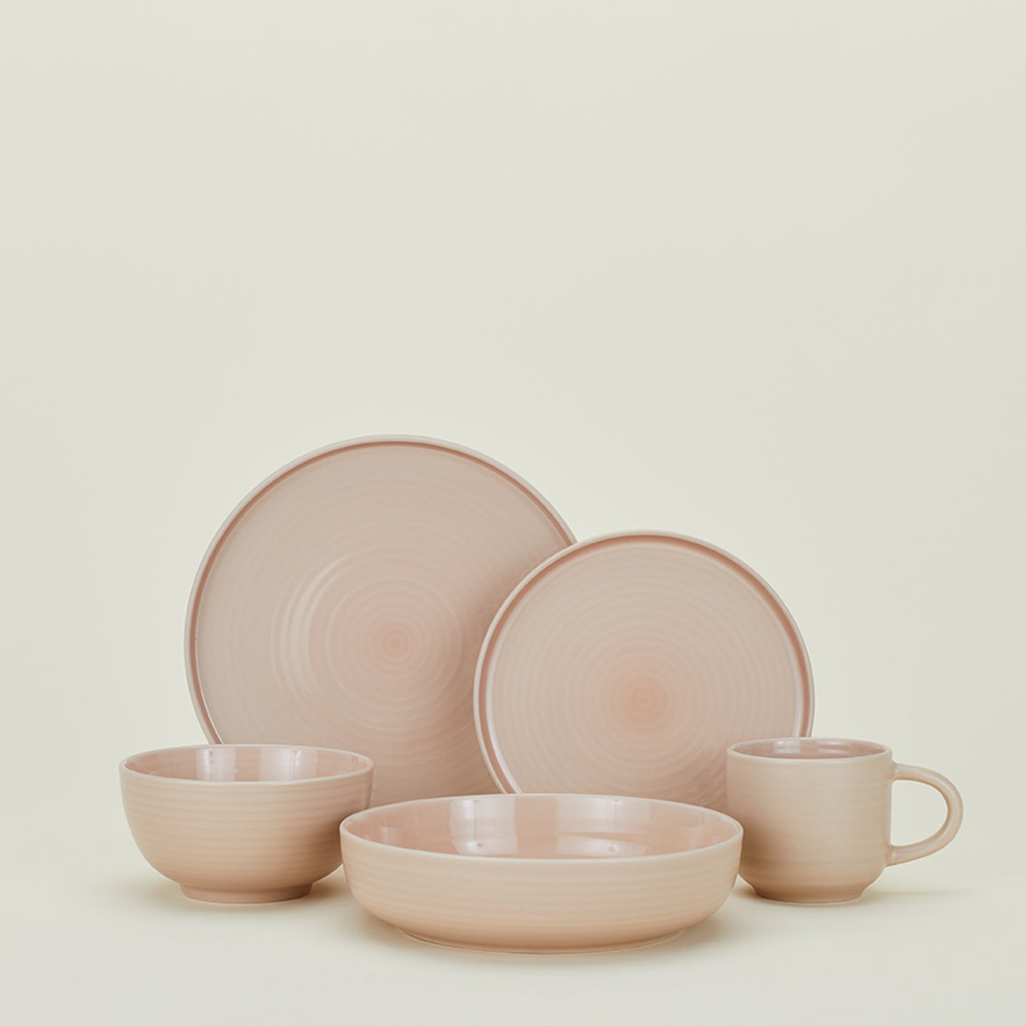 Essential Low Bowl - Set of 4, Blush