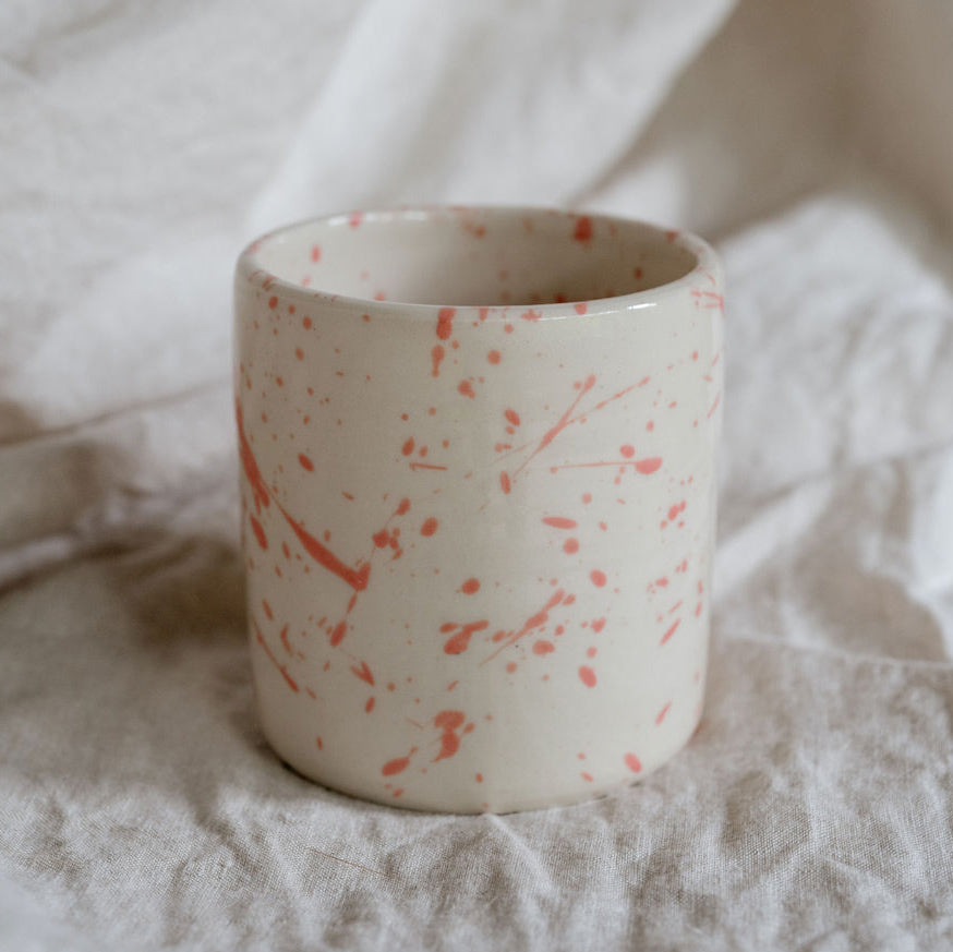 Jackson Handmade Ceramic Tumbler | Speckled Pink