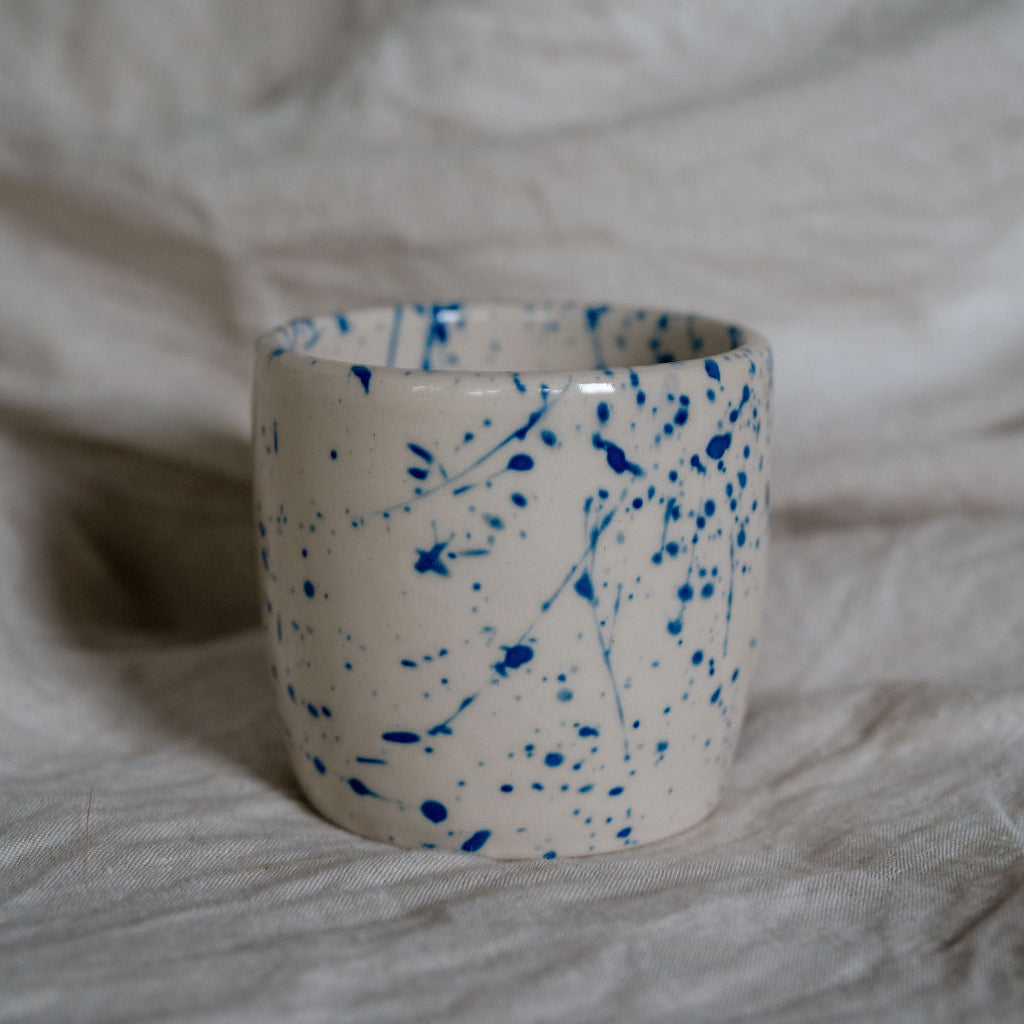 Jackson Handmade Ceramic Tumbler | Speckled Blue