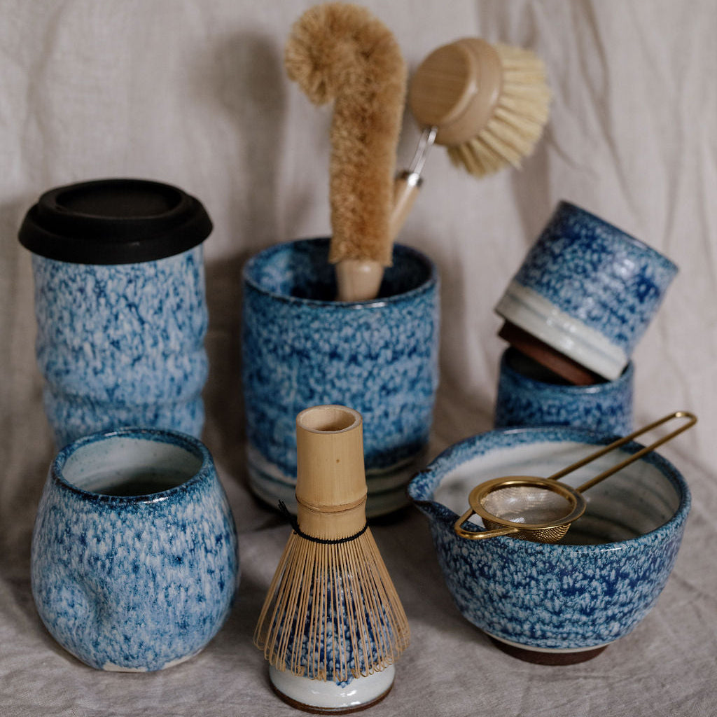 Ocean Breeze Handmade Ceramic Matcha Espresso Cup Mug