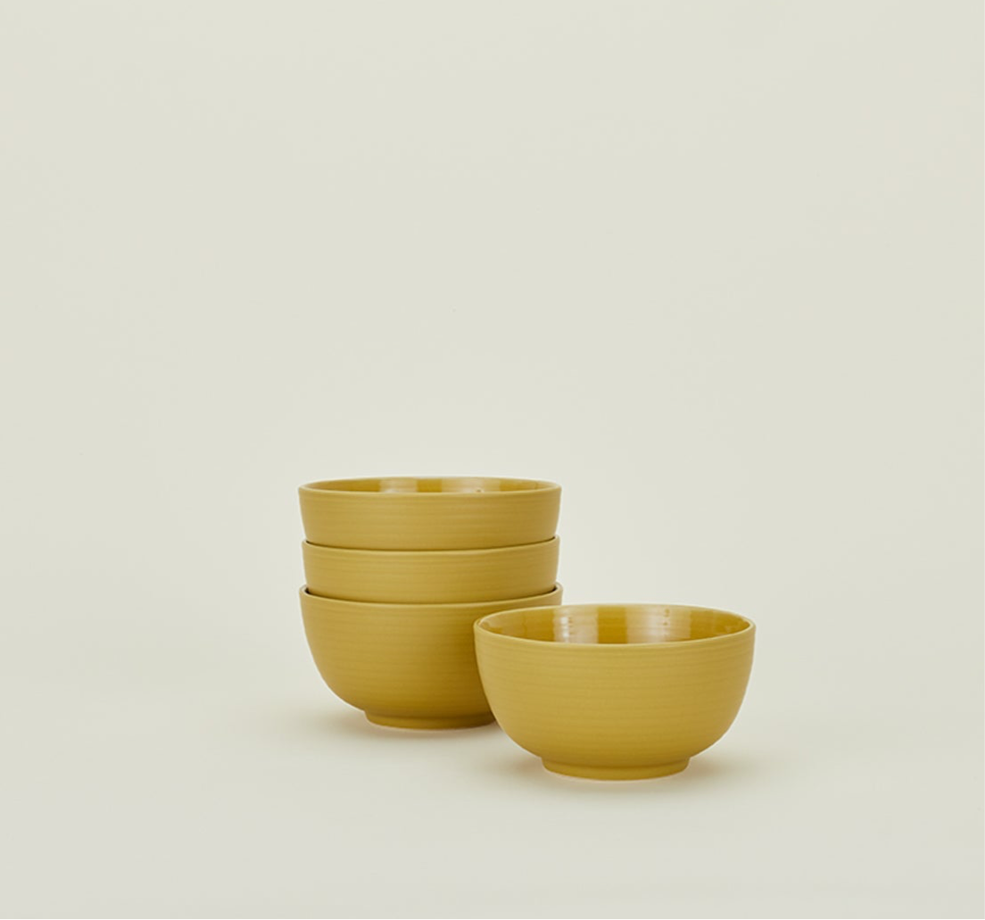 Essential Large Bowl - Set of 4, Mustard