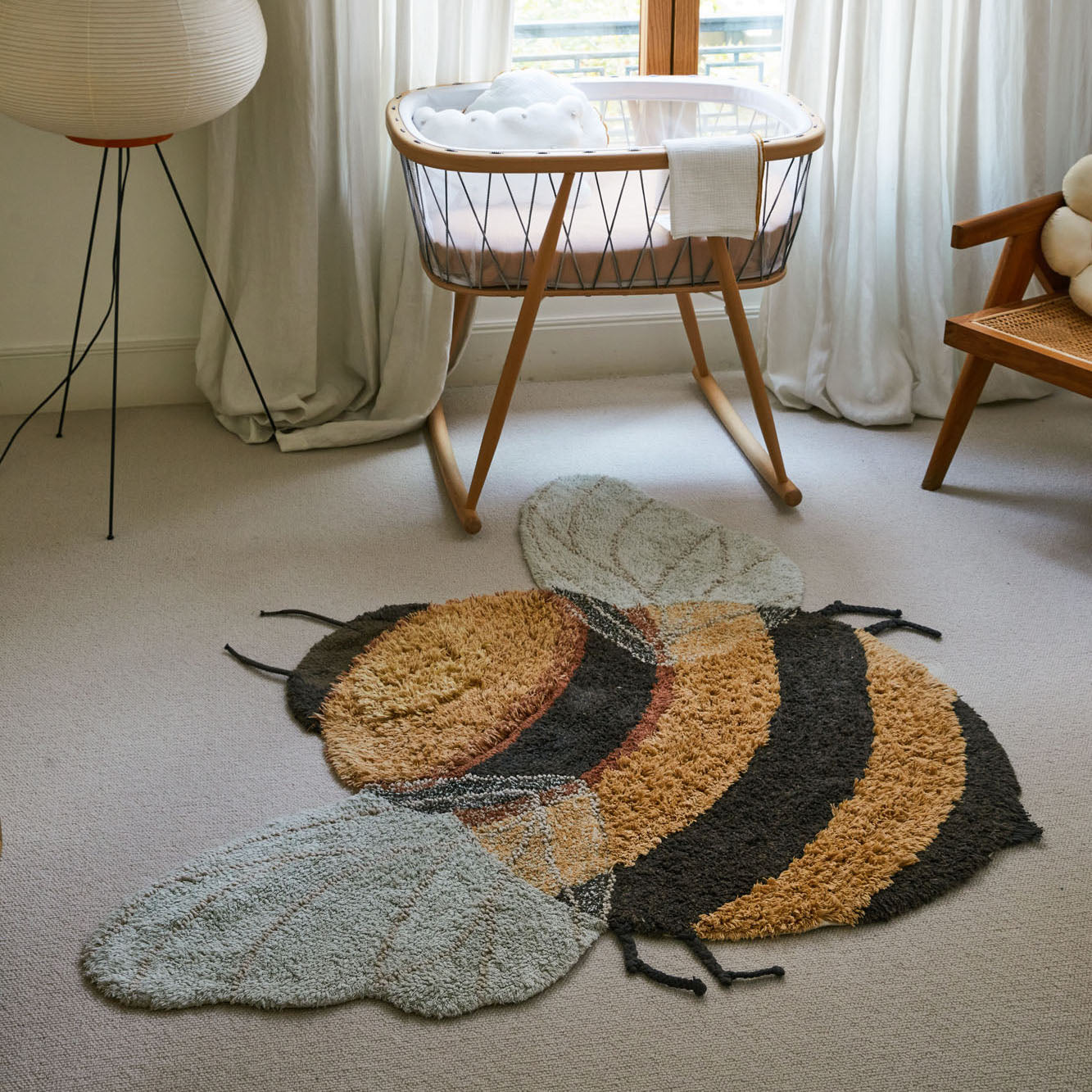 Bee Washable Rug