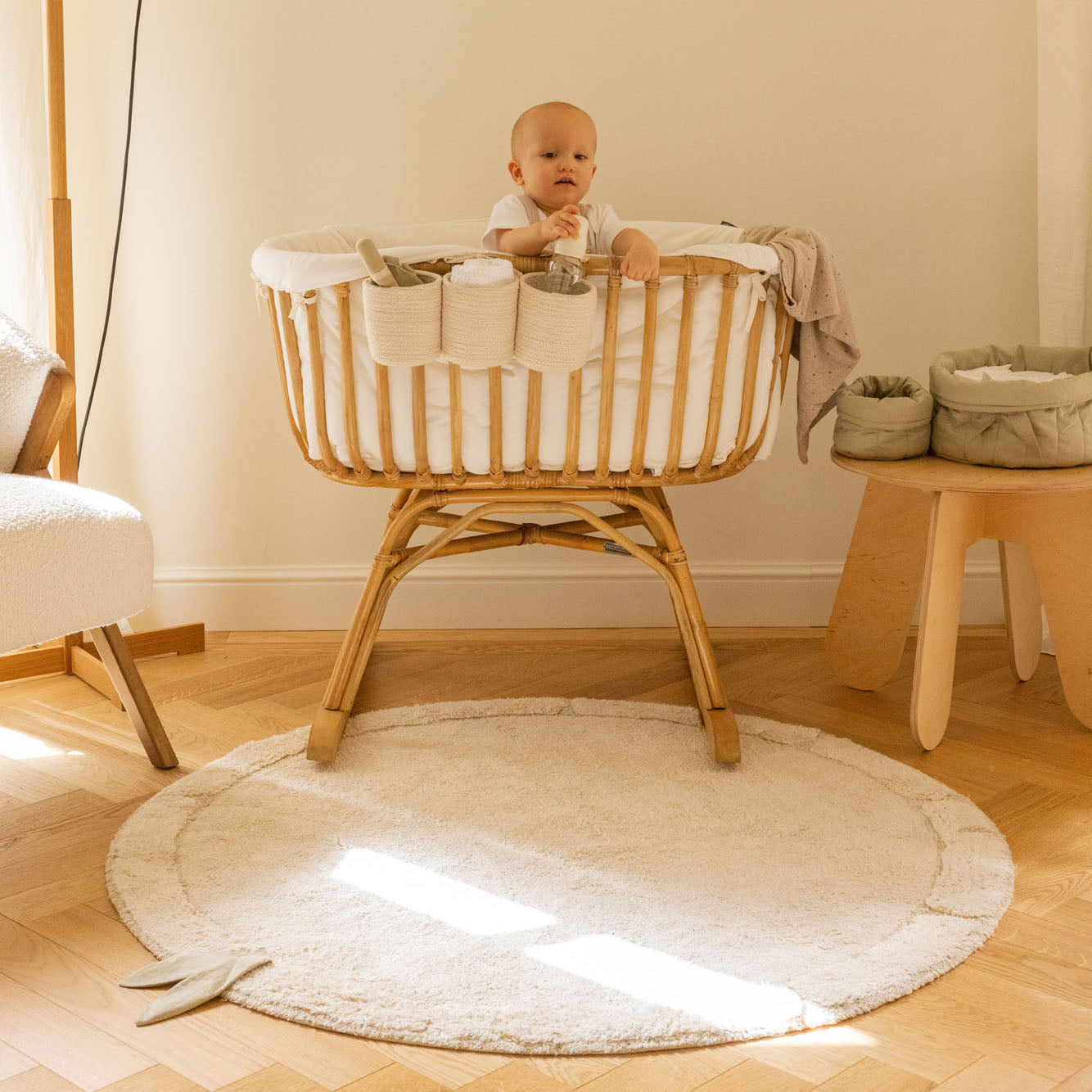 Bamboo Leaf Washable Rug