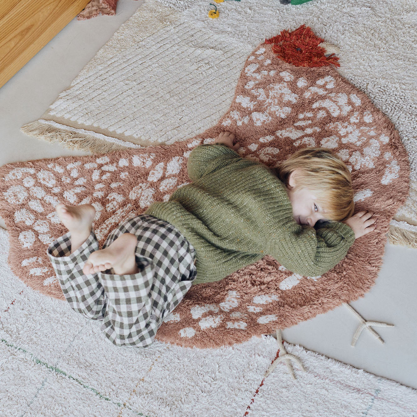 Chicken Washable Rug