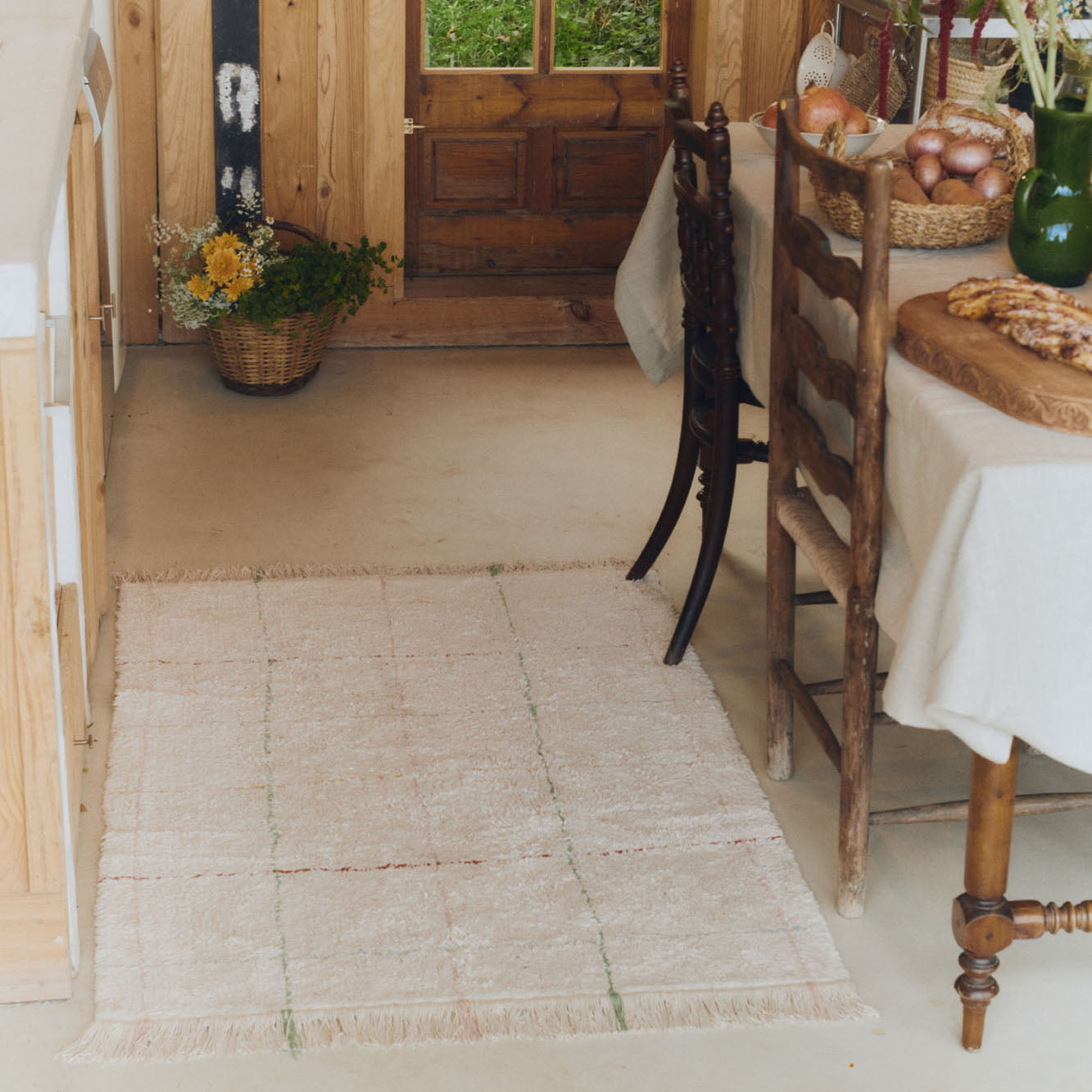 Color Lines Washable Rug
