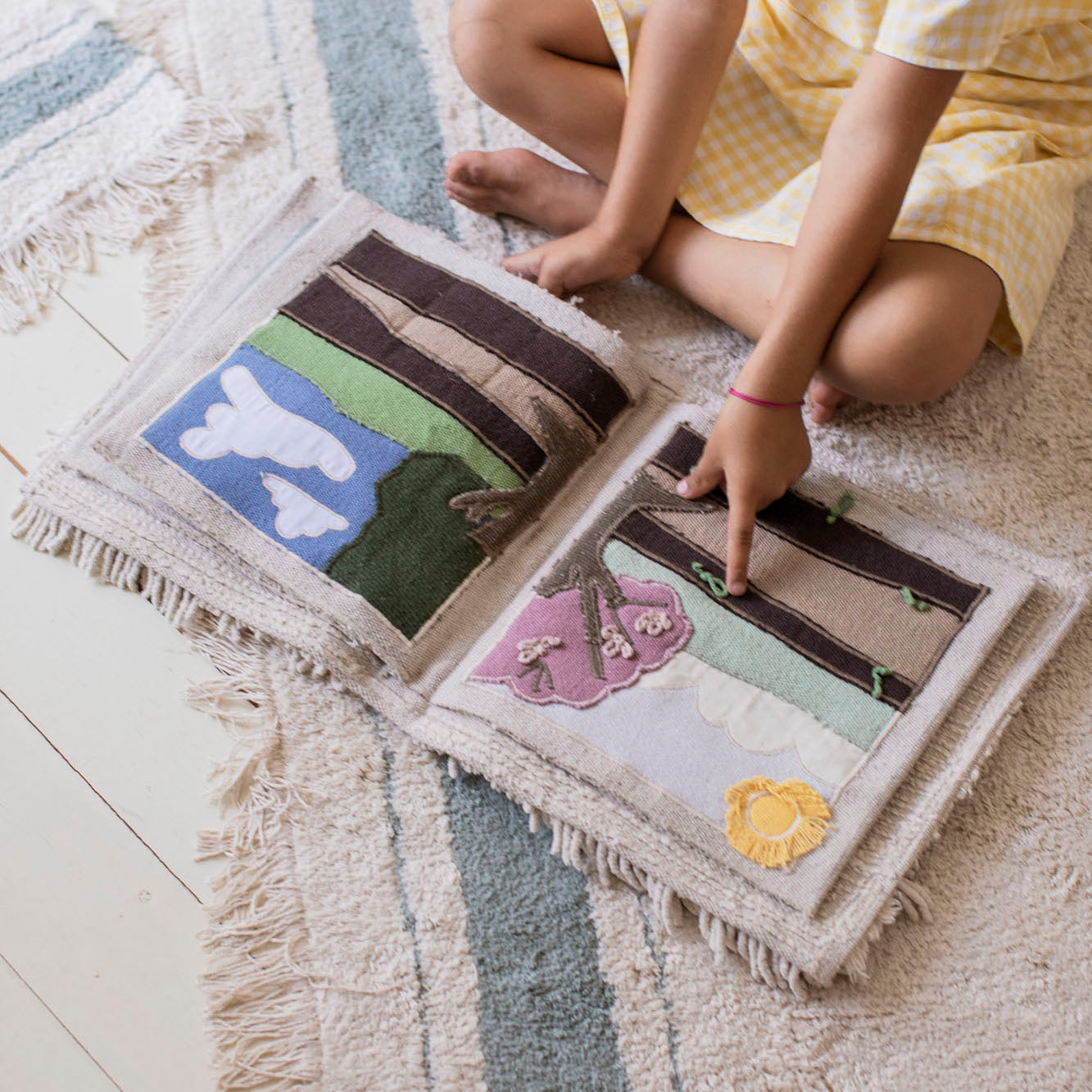 Vintage Blue Gastro Washable Rug