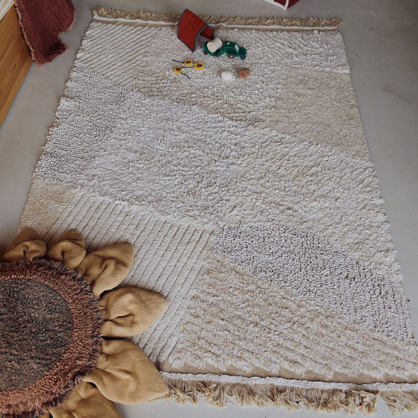 Farm Fields Washable Play Rug