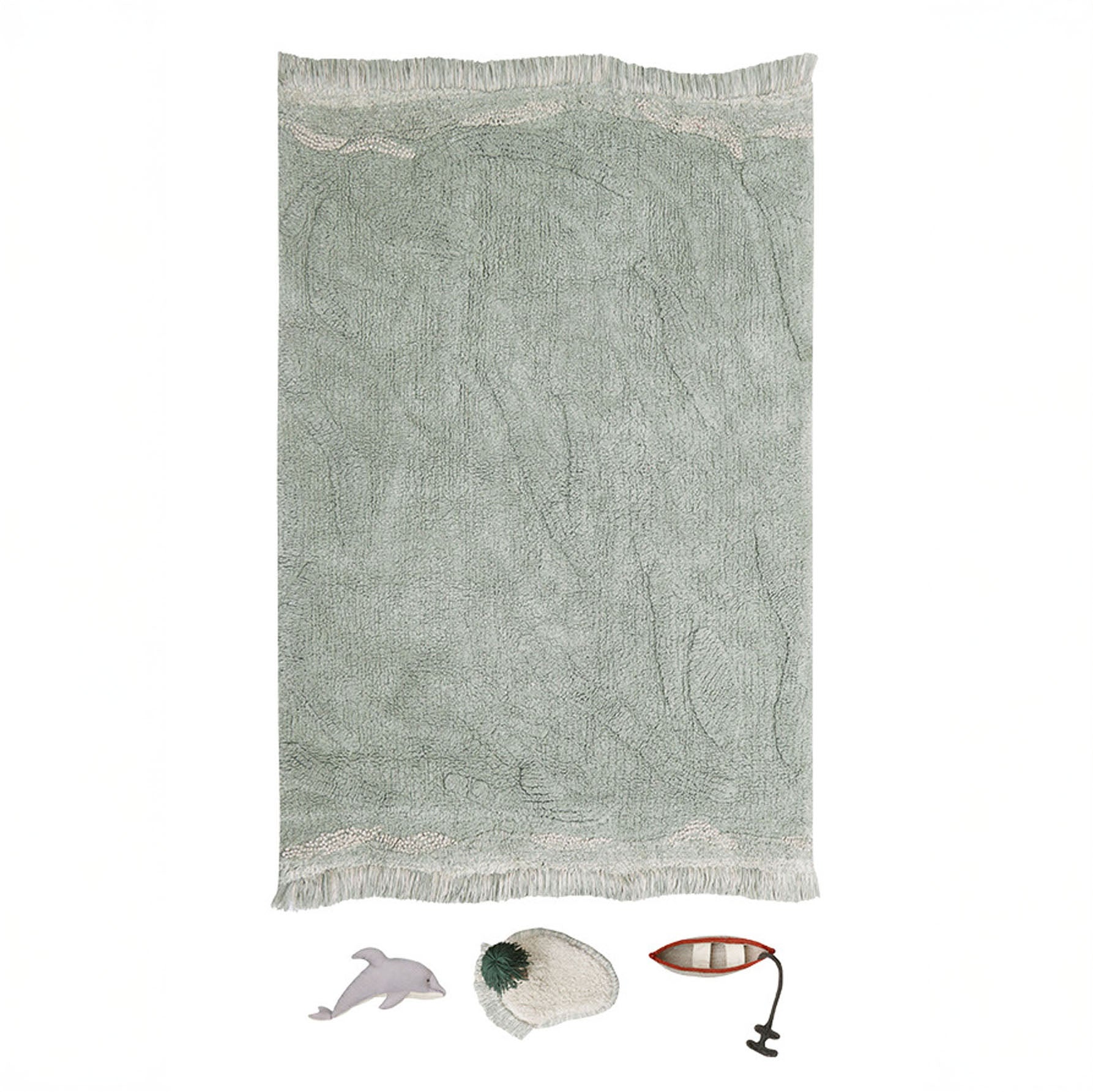 Waves Washable Play Rug