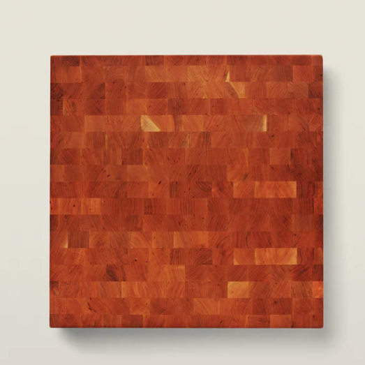 Boos Block Square Chopping Block, Non-Reversible, End Grain, 4" Thick (CCB Series), Maple
