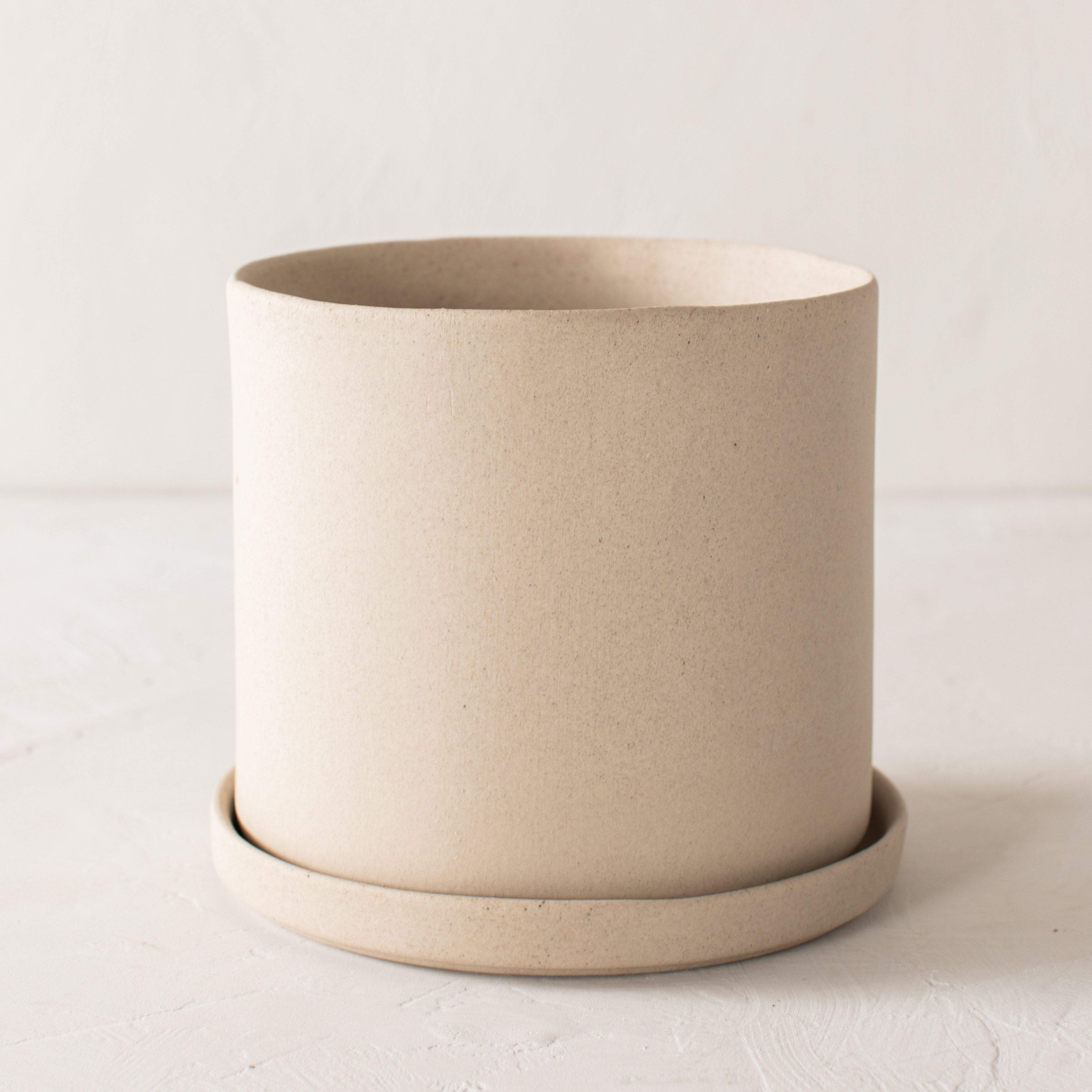 6" Minimal Planter | Raw Stoneware