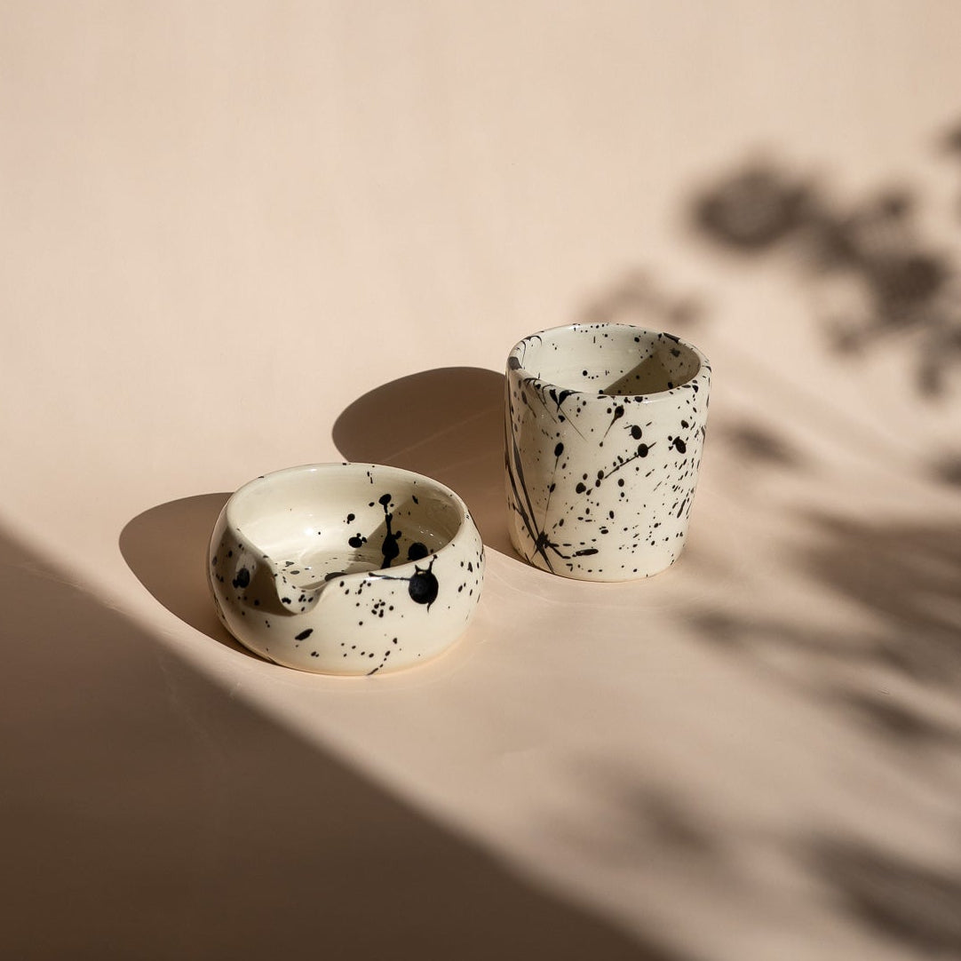 Jackson Handmade Ceramic Tumbler | Speckled Black