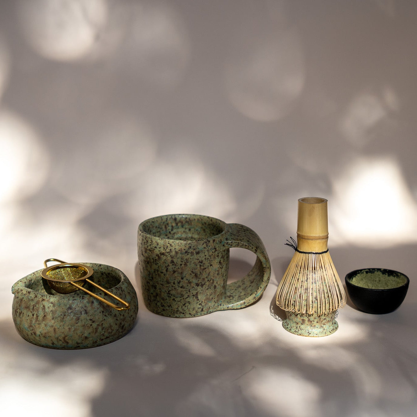 Veridian Emerald Handmade Ceramic Matcha Bowl