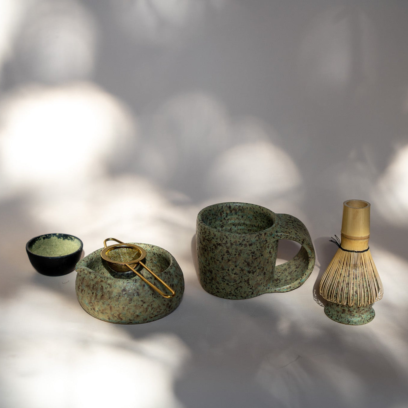 Veridian Emerald Handmade Ceramic Matcha Bowl