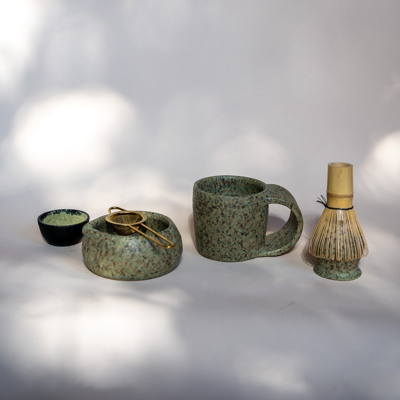 Veridian Emerald Handmade Ceramic Matcha Bowl