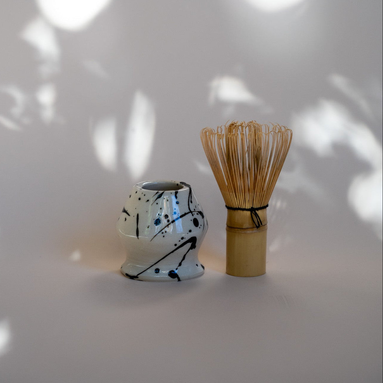 Jackson Handmade Ceramic Matcha Whisk  Holder | Speckled Black