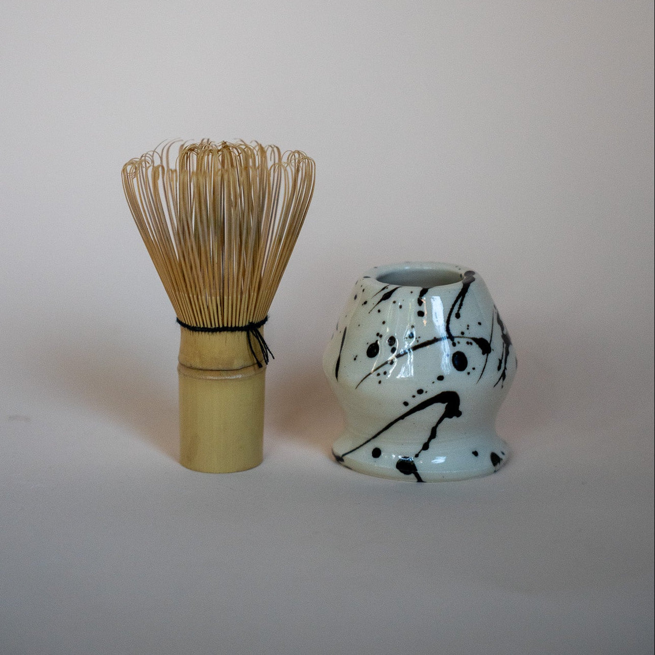 Jackson Handmade Ceramic Matcha Holder | Speckled Black