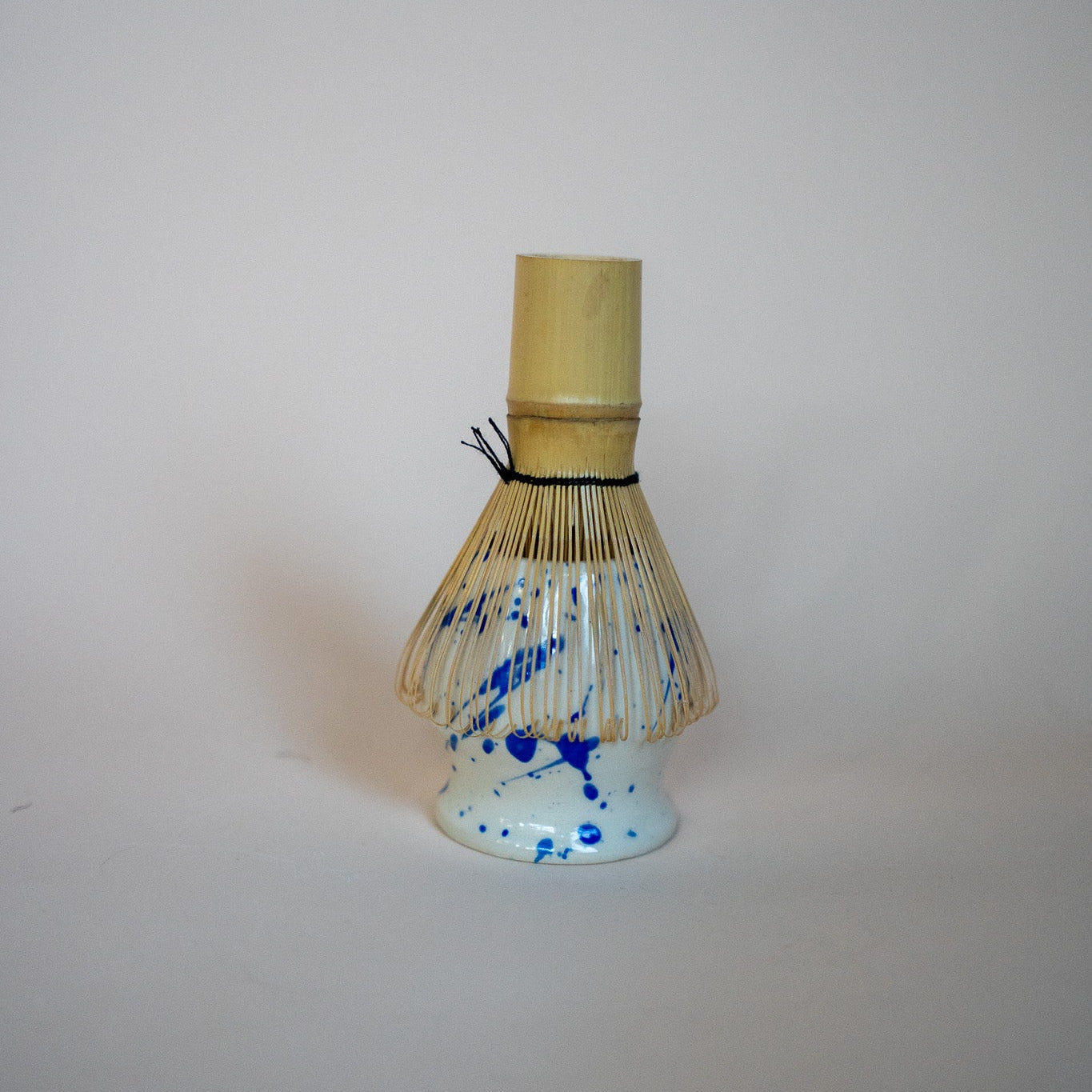 Jackson Handmade Ceramic Matcha Holder | Speckled Blue