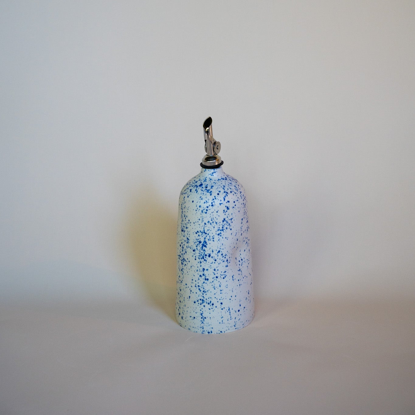 Dimple Oil Cruet - Speckled Blue