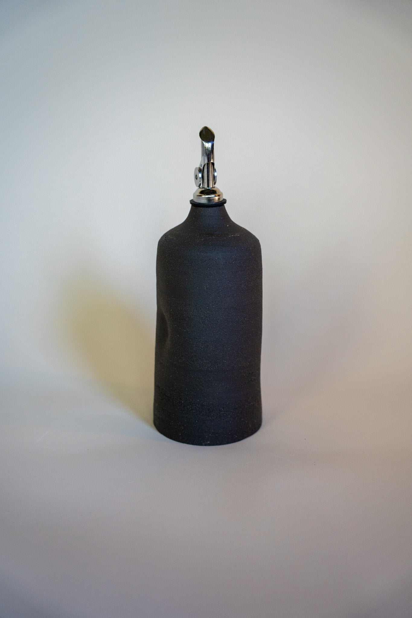 Dimple Oil Cruet - Charcoal