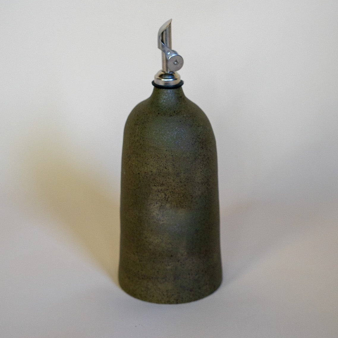 Dimple Oil Cruet - Olive