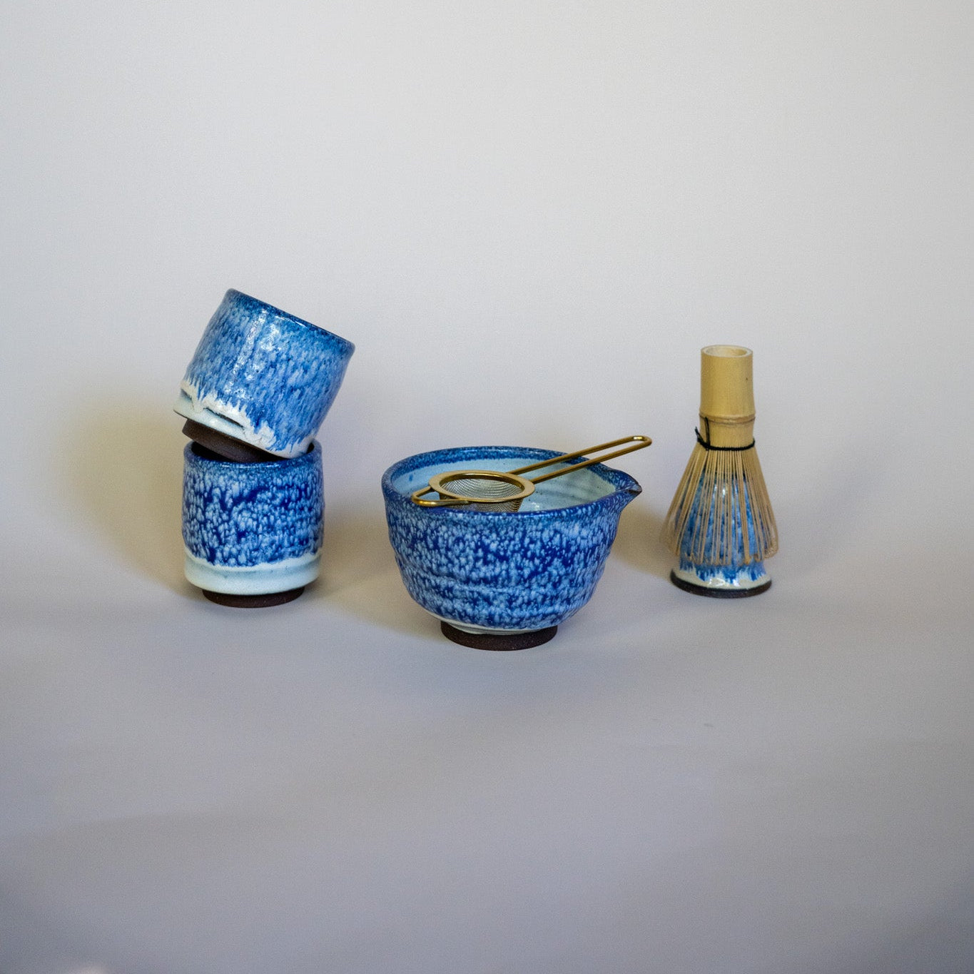 Ocean Breeze Handmade Ceramic Matcha Cup