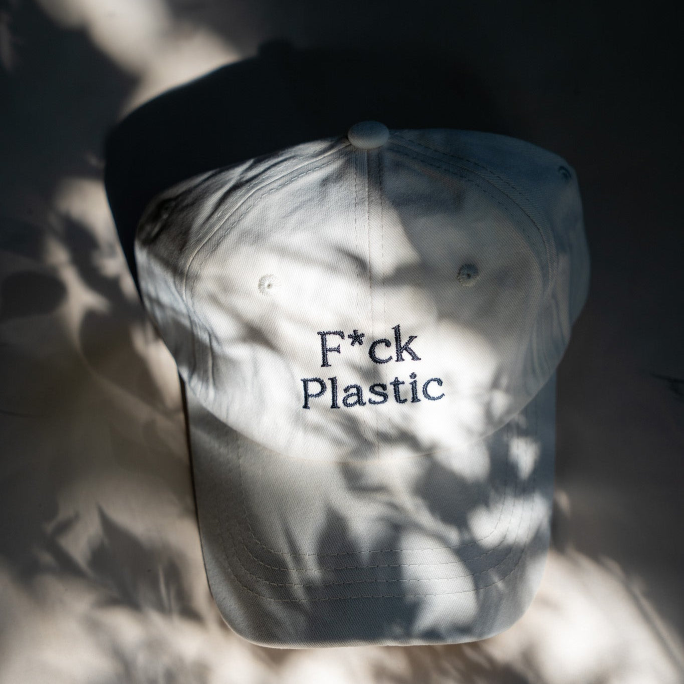 F*ck Plastic Embroidered Baseball Hat | SISTAIN Edition