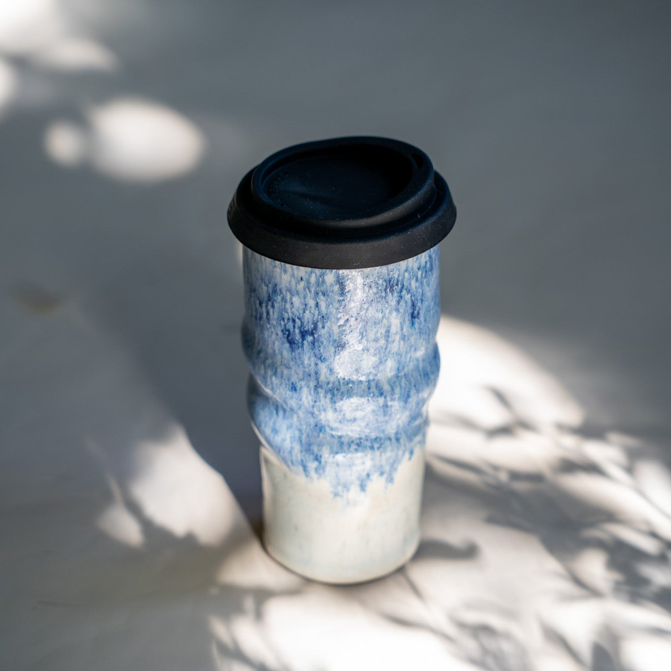 Ocean Breeze Handmade Ceramic Travel Mug