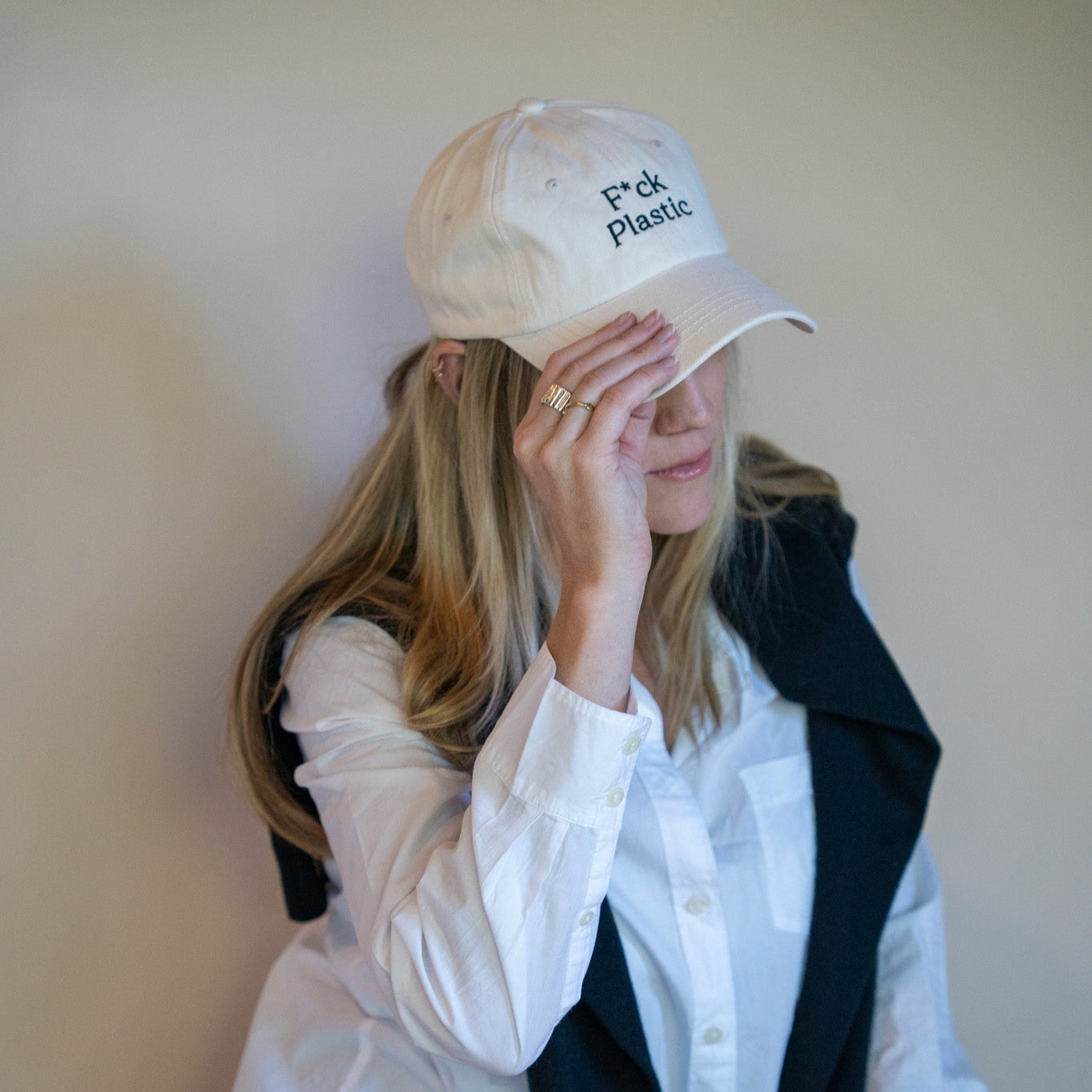 F*ck Plastic Embroidered Baseball Hat | SISTAIN Edition