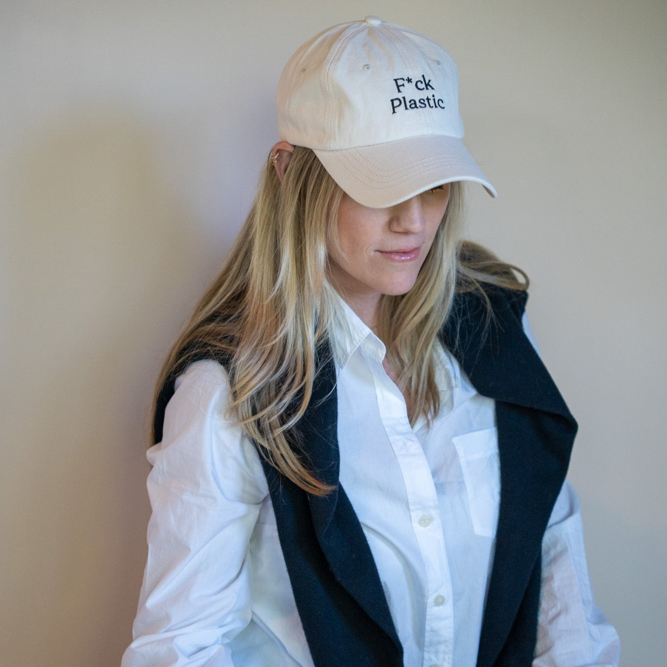 F*ck Plastic Embroidered Baseball Hat | SISTAIN Edition