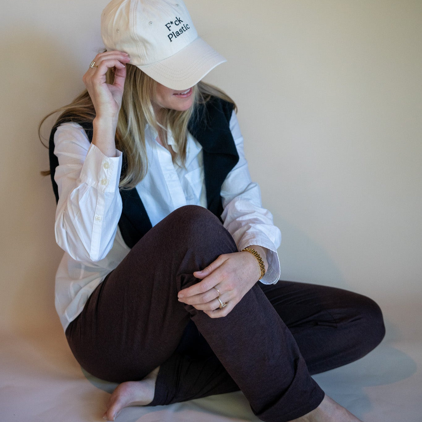 F*ck Plastic Embroidered Baseball Hat | SISTAIN Edition