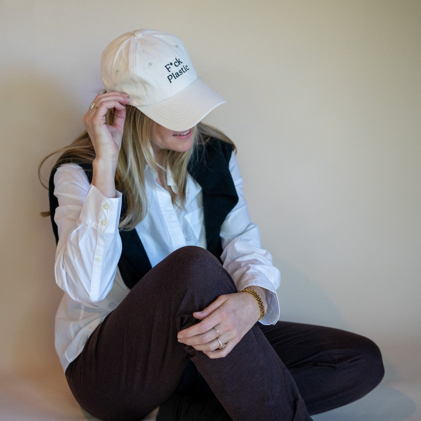 F*ck Plastic Embroidered Baseball Hat | SISTAIN Edition