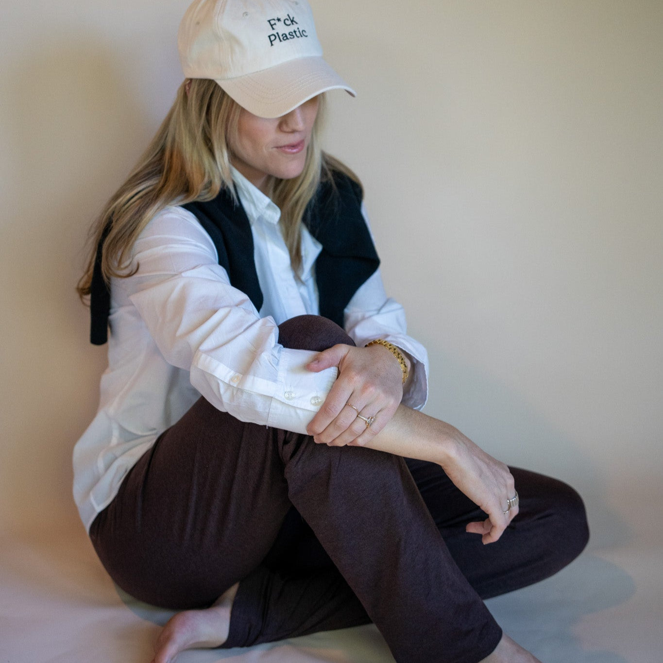 F*ck Plastic Embroidered Baseball Hat | SISTAIN Edition