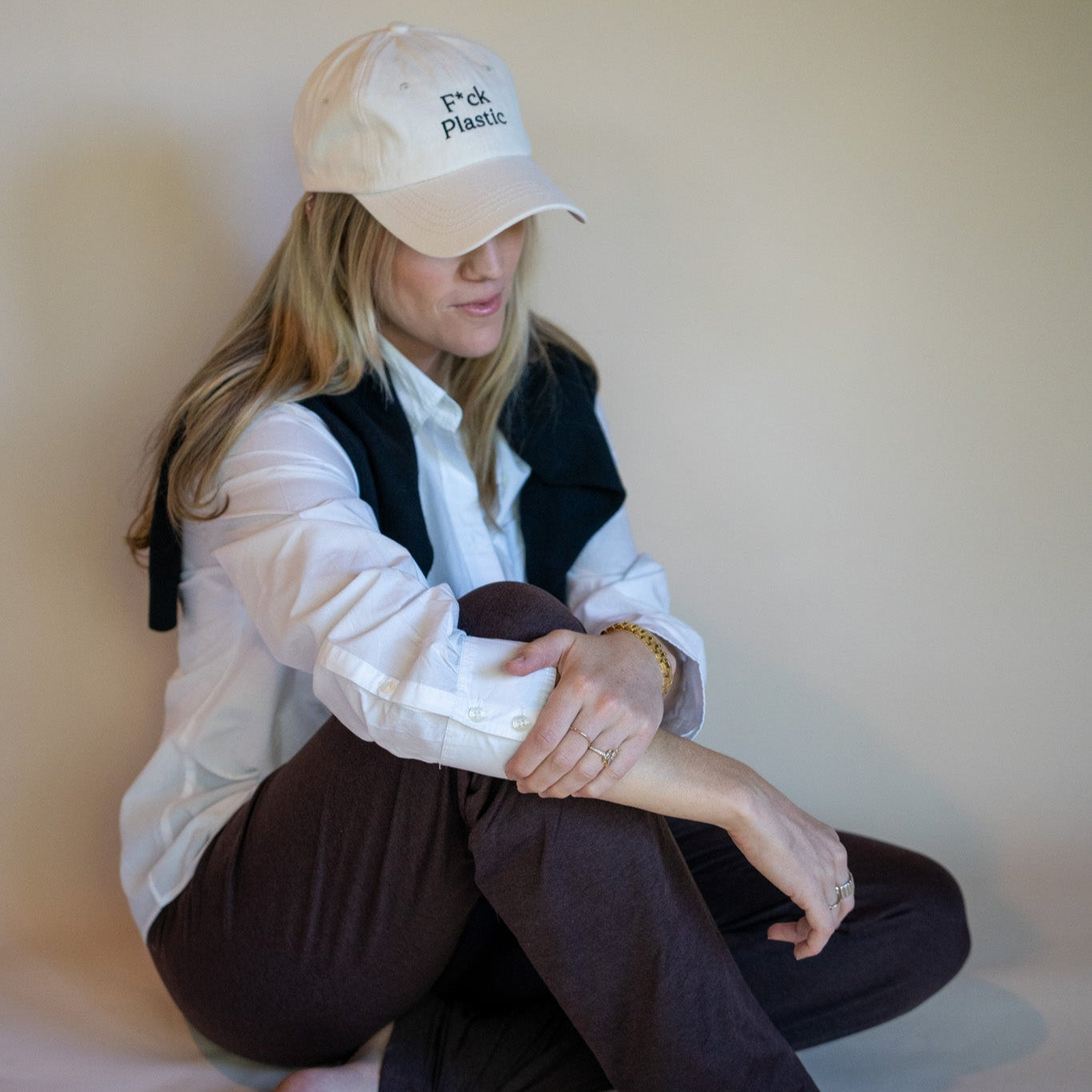 F*ck Plastic Embroidered Baseball Hat | SISTAIN Edition