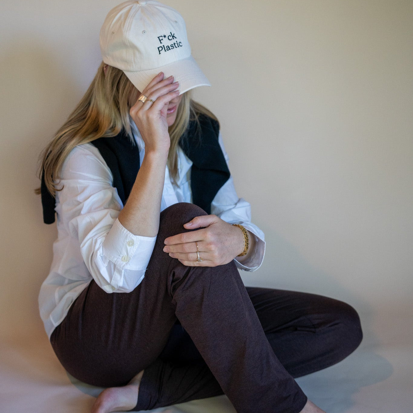 F*ck Plastic Embroidered Baseball Hat | SISTAIN Edition