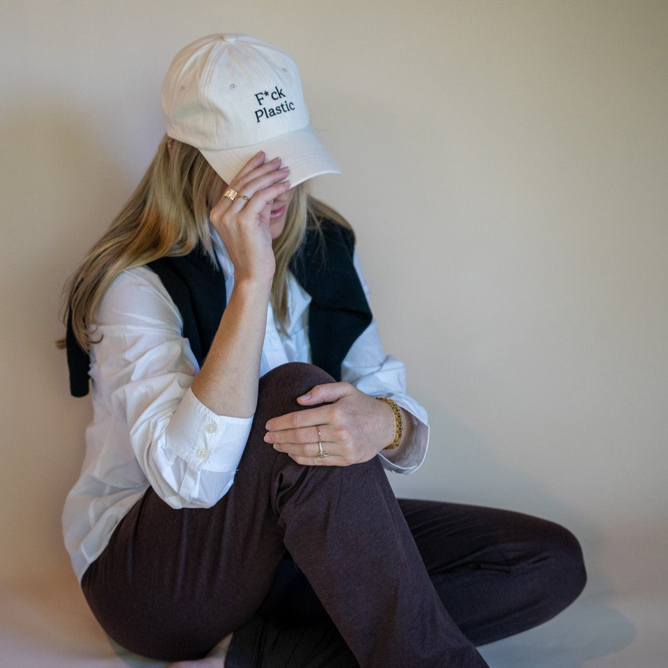 F*ck Plastic Embroidered Baseball Hat | SISTAIN Edition