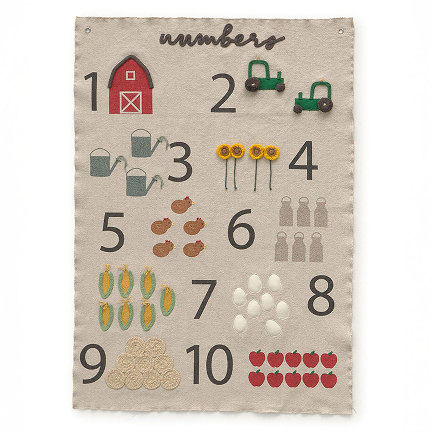 Farm Numbers Wall Hanger