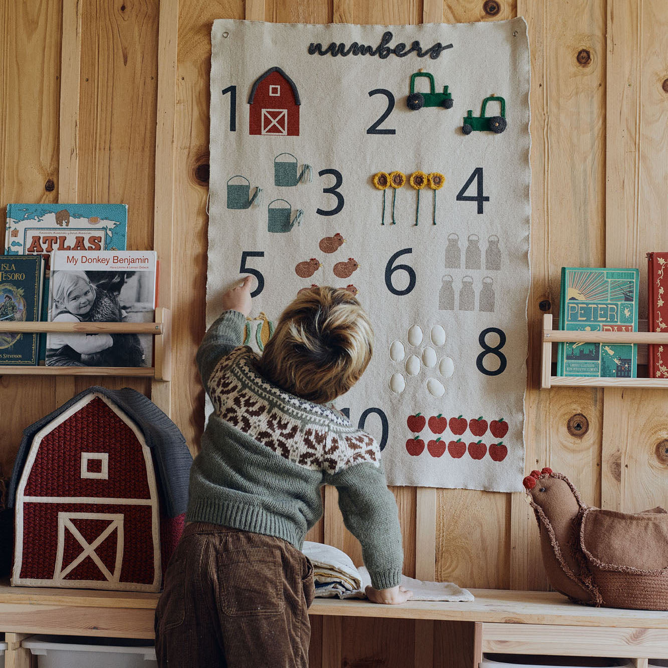 Farm Numbers Wall Hanger