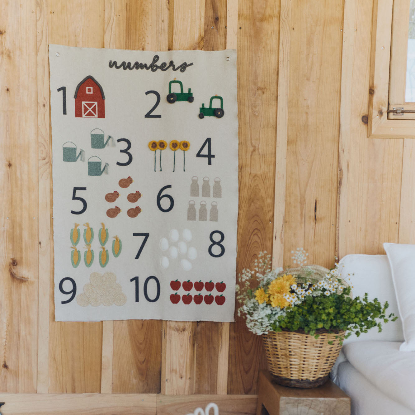 Farm Numbers Wall Hanger
