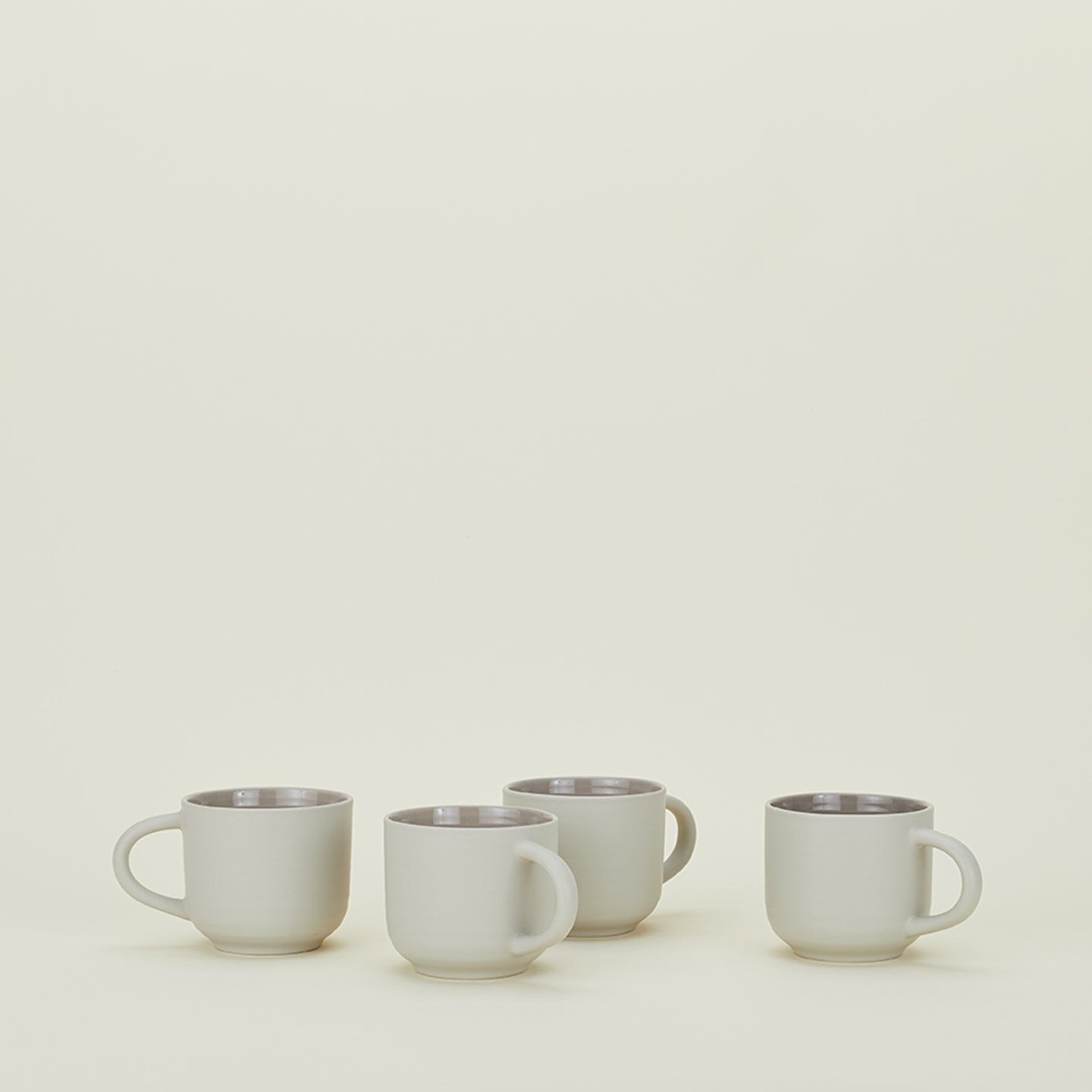 Essential Mug - Set of 4, Light Grey