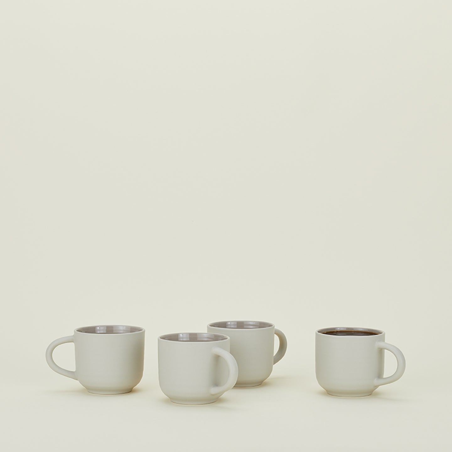 Essential Mug - Set of 4, Light Grey