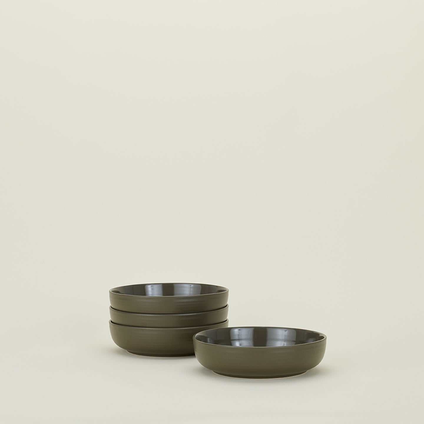 Essential Low Bowl - Set of 4, Olive