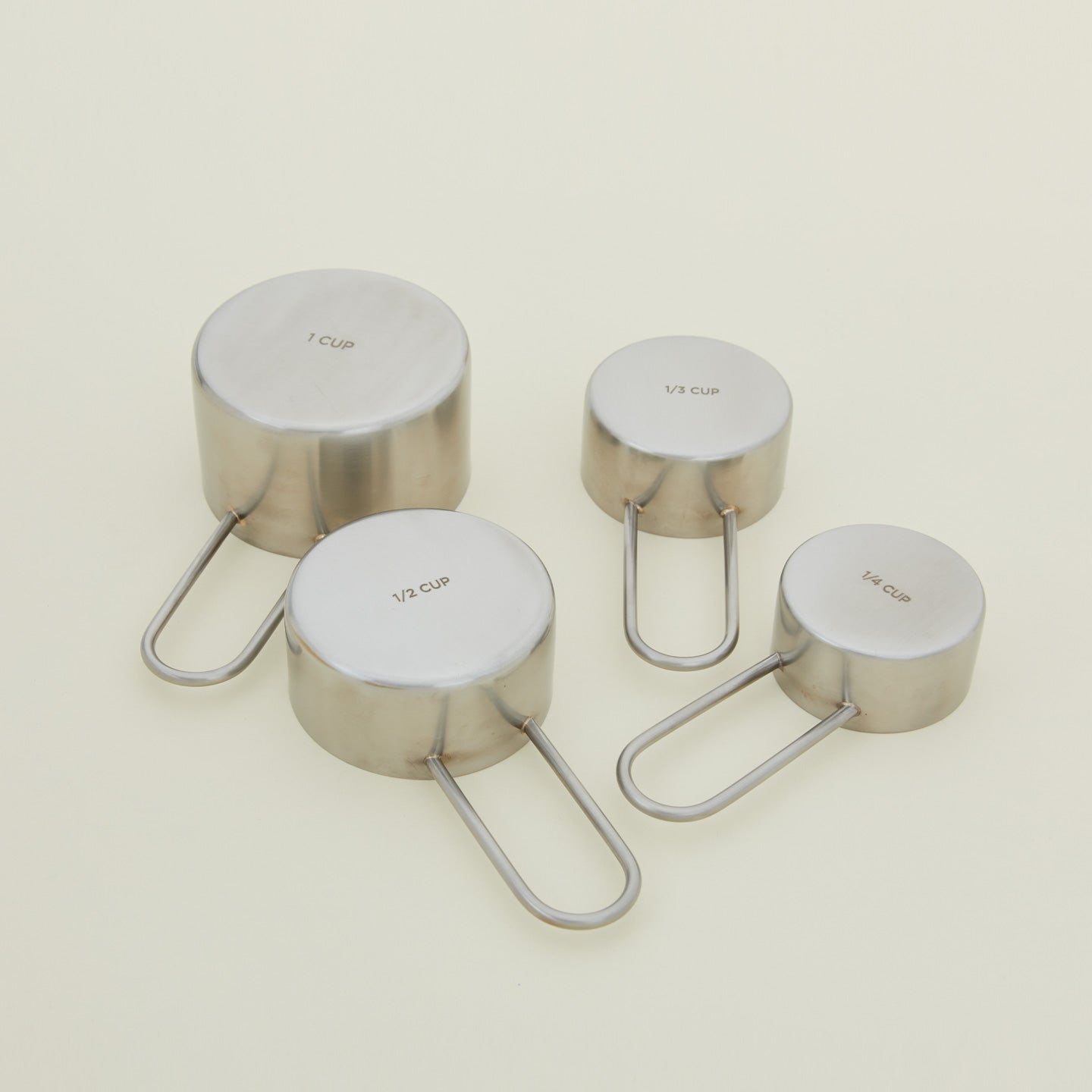 Simple Measuring Cups - Silver