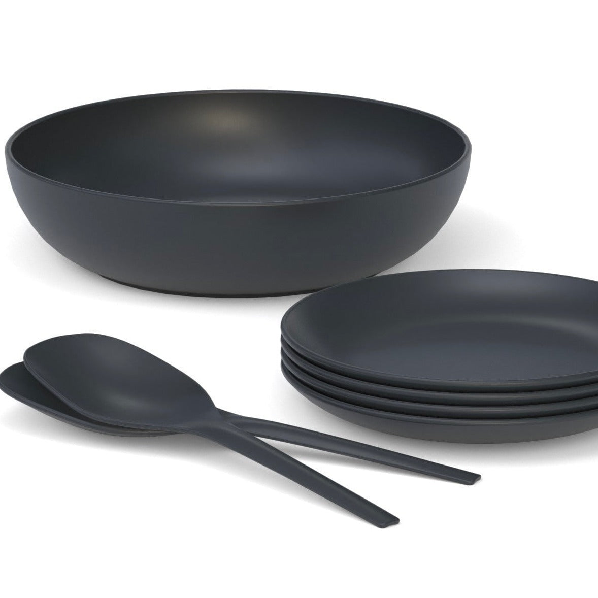 100 oz Round Salad Bowl  - Black