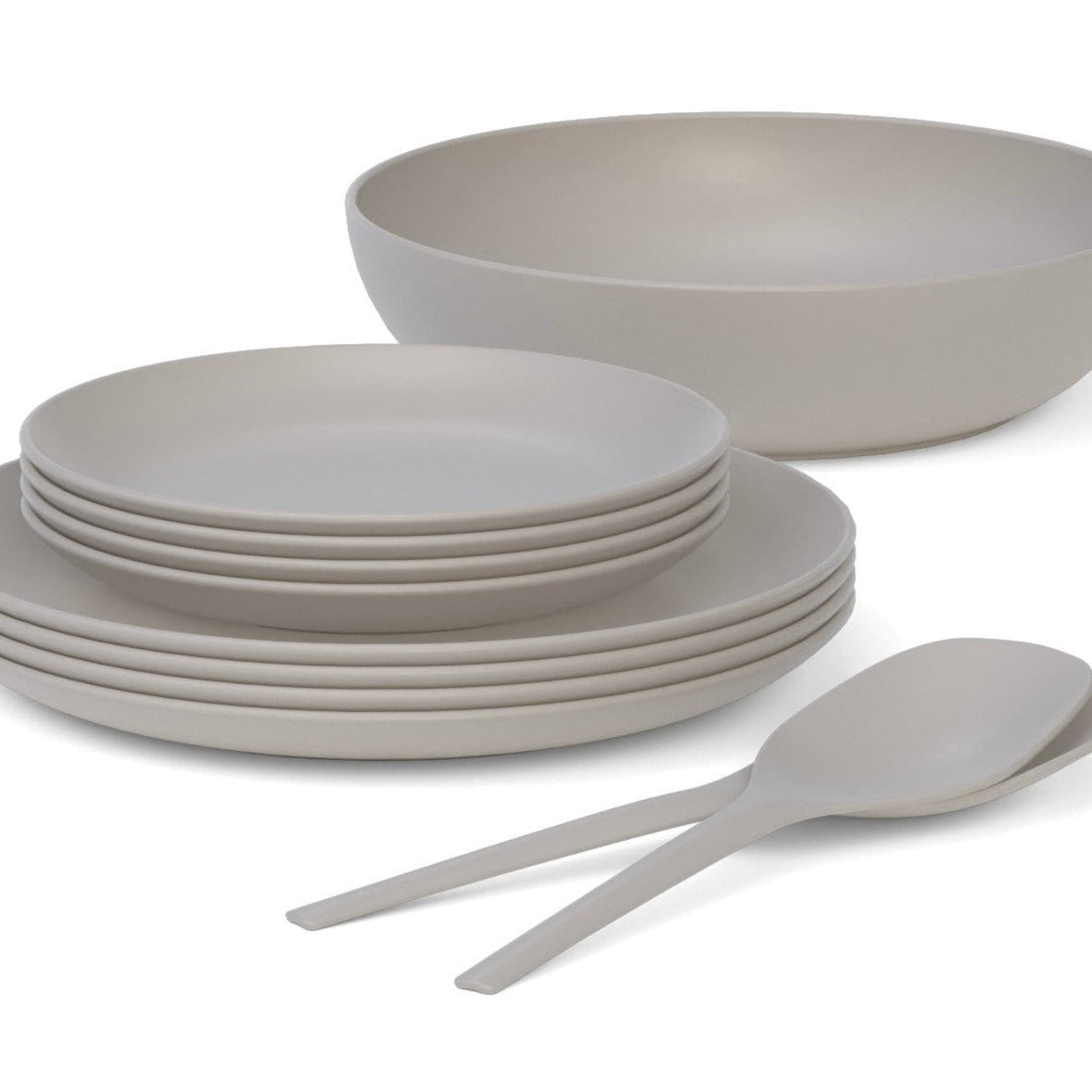 11" Round Dinner Plate, Set of 4 - Stone