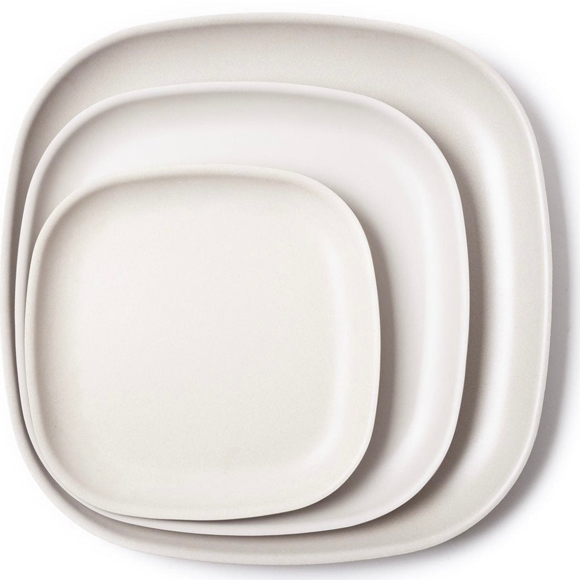 Bamboo Dinner Plate, 4 Piece Set - Stone