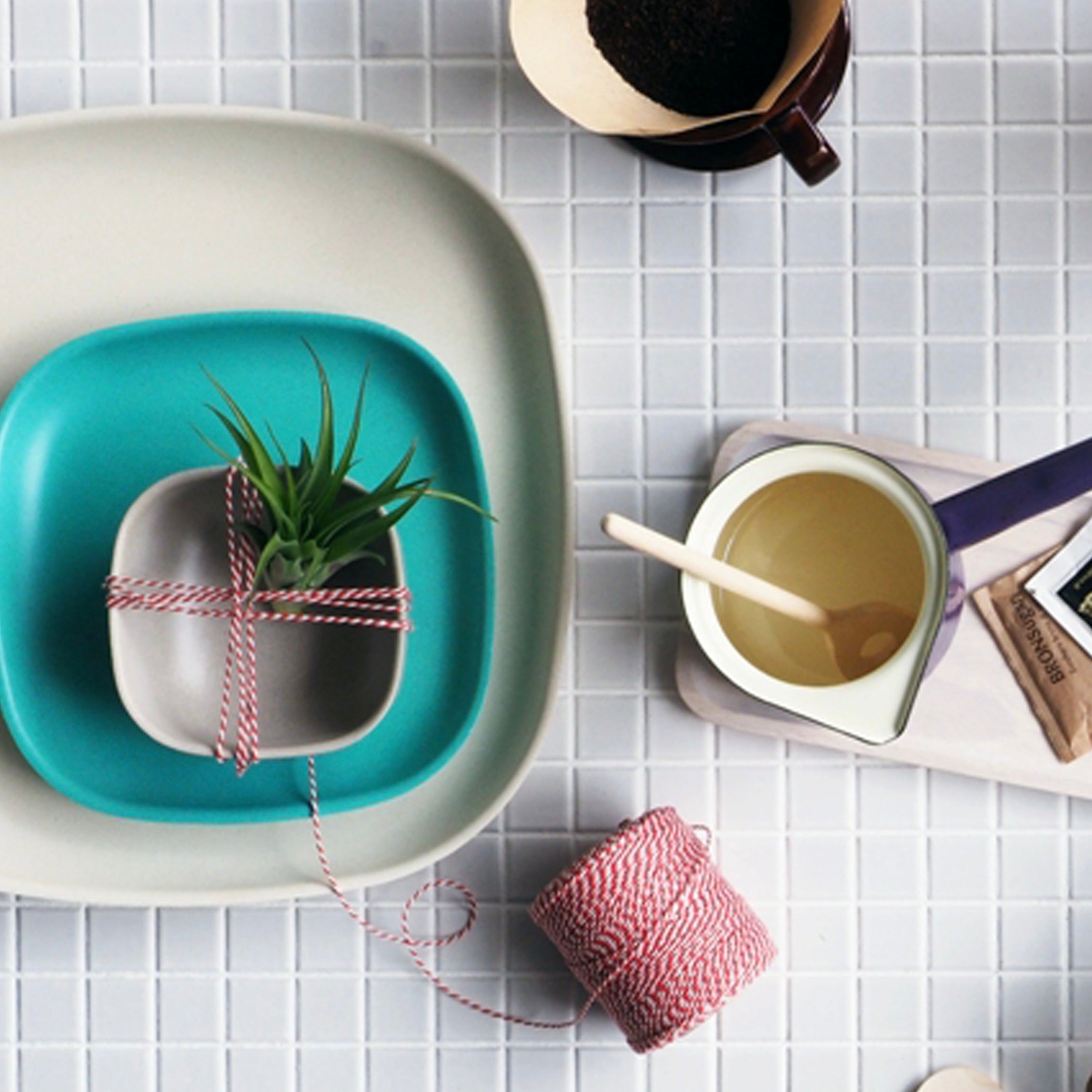 Bamboo Small Bowl, 4 Piece Set - Stone